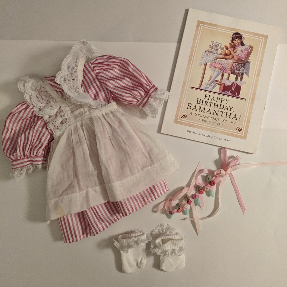 American Girl Samantha Pinafore Dress RETIRED